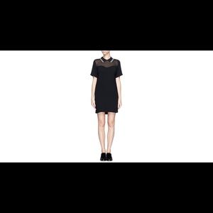 NWOT Sandro sheer panel textured dress. Beautiful!